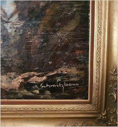 Technika szpachlowa! Widok na Königssee - Hermann Schmitzbonn *1903