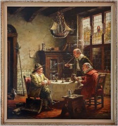 Malarstwo Mistrzów! Rozmowy przy winie - Oryg. Hein Van Doren (1930r Düsseldorf)