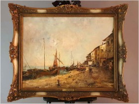 Nabrzeże śródziemnomorskie - Igor Jasinski (Russian 1914-1968)  No.2