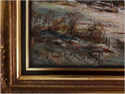 Romantyczne Malarstwo! Zimowy krajobraz - Albrecht BRINKMANN (1930)