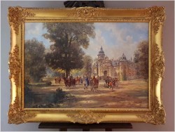 Malarstwo rokoko! Piękna scena parkowa - Herbert Isenberg *1930 