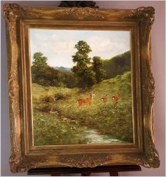 Rodzina sarenek - oryg. Georg Majewicz (1897-1965)