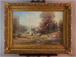 Malarstwo rokoko! Dworska scena parkowa - Herbert Isenberg *1930