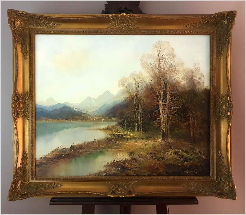 Godny uwagi! Niesamowity pejzaż górski - Gustav TÜRK (1923-1978)