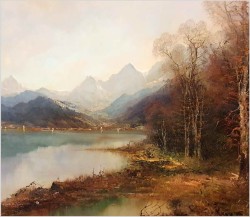 Godny uwagi! Niesamowity pejzaż górski - Gustav TÜRK (1923-1978)