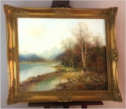 Godny uwagi! Niesamowity pejzaż górski - Gustav TÜRK (1923-1978)