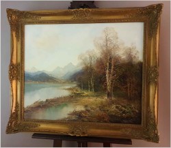 Godny uwagi! Niesamowity pejzaż górski - Gustav TÜRK (1923-1978)