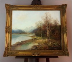 Godny uwagi! Niesamowity pejzaż górski - Gustav TÜRK (1923-1978)