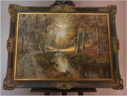 Rewelacyjny obraz olejny! Jesienny pejzaż - Christian Stemmeler *1928