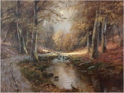 Rewelacyjny obraz olejny! Jesienny pejzaż - Christian Stemmeler *1928