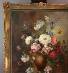 Pałacowe kwiaty w wazonie - Louisa Medina (ur. 1911 Padwa)