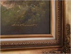 Wyjątkowe malarstwo! Alpejski krajobraz ~ J.H.Thomas (*1922 Dresden)