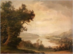 Dobre Malarstwo Romantyczne! Widok na jezioro - Hans Wagner *1924