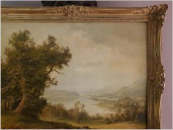 Dobre Malarstwo Romantyczne! Widok na jezioro - Hans Wagner *1924