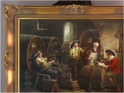 Degustacja winia u Mnicha - Oryg. Hein Van Doren (1930r Düsseldorf)