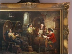Degustacja winia u Mnicha - Oryg. Hein Van Doren (1930r Düsseldorf)