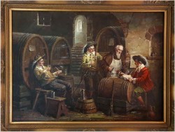 Degustacja winia u Mnicha - Oryg. Hein Van Doren (1930r Düsseldorf)