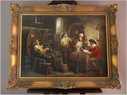 Degustacja winia u Mnicha - Oryg. Hein Van Doren (1930r Düsseldorf)