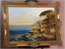 Krajobraz śródziemnomorski - Josef Kugler (Österreich 1913 - 2011)