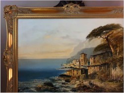 Krajobraz śródziemnomorski - Josef Kugler (Österreich 1913 - 2011)