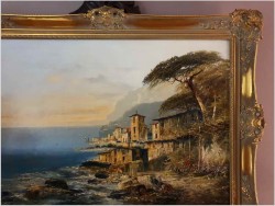 Krajobraz śródziemnomorski - Josef Kugler (Österreich 1913 - 2011)