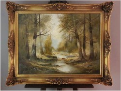 Super malarstwo! Tajemniczy las - Josef Kugler (Österreich ur 1913 - 2011r.)