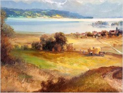 Obraz olejny! Sianokosy - Helmut Stadelhofer *1914 (Duży Rozmiar XXL)