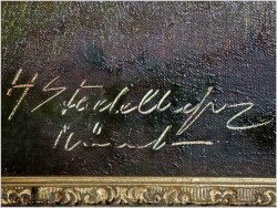 Obraz olejny! Sianokosy - Helmut Stadelhofer *1914 (Duży Rozmiar XXL)