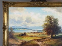 Obraz olejny! Sianokosy - Helmut Stadelhofer *1914 (Duży Rozmiar XXL)