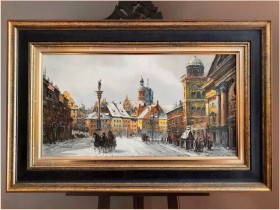 Warszawa z widokiem na Krakowskie Przedmieście - Klaus Rochel (*1936)