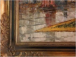 Pozycja Godna Uwagi !!! Scena Rodzajowa w Sali Balowej - Oryg. Christian Stemmeler *1928 (Rozmiar XXL!)