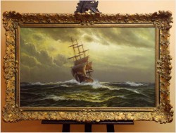 PAŁACOWE MALARSTWO MARYNISTYCZNE - ERNST ALSEN (1920 - 1989)