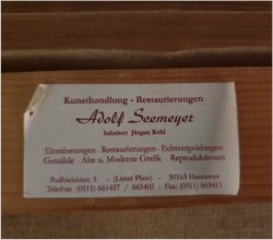 Stary obraz olejny! Piknik w parku - Friedrich Karl Thauer (1924-2009)