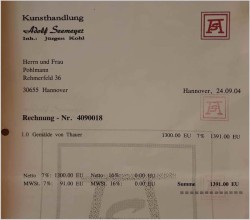 Stary obraz olejny! Piknik w parku - Friedrich Karl Thauer (1924-2009)