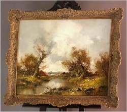 Letni krajobraz ze sztafażem - Ingfried Paul Henze-Morro (1925-2013)