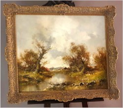 Letni krajobraz ze sztafażem - Ingfried Paul Henze-Morro (1925-2013)