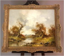 Letni krajobraz ze sztafażem - Ingfried Paul Henze-Morro (1925-2013)