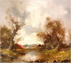 Letni krajobraz ze sztafażem - Ingfried Paul Henze-Morro (1925-2013)