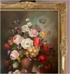 Pałacowe kwiaty w wazonie - Louisa Medina (ur. 1911 Padwa)