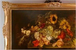 Duży rozmiar! Pałacowy bukiet kwiatowy- Heinrich Garossa *1902