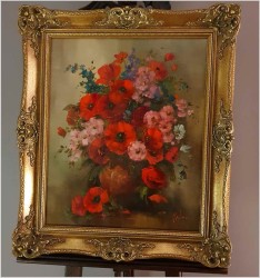 Maki! Pałacowe kwiaty w wazonie - Louisa Medina (ur. 1911 Padwa)