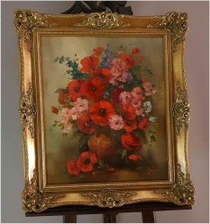 Maki! Pałacowe kwiaty w wazonie - Louisa Medina (ur. 1911 Padwa)