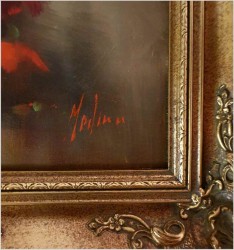 Maki! Pałacowe kwiaty w wazonie - Louisa Medina (ur. 1911 Padwa)