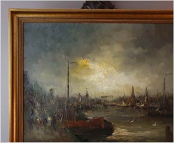 Nabrzeże portowe - Johannes Hubertus Hendrikus BÉVORT (1917-1996)