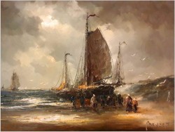 Poławiacze krabów - Johannes Hubertus Hendrikus BEVORT (1917-1996)