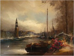 Holenderskie kwiaciarki - Johannes Hubertus Hendrikus BÉVORT (1917-1996)