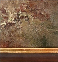 Mistrzowskie malarstwo olejne! Tajemniczy Las - W. Volker (XXw. Niemcy)