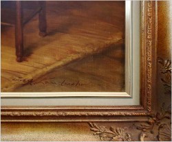 Scena rodzajowa! Nowe wiadomości - Curt August Landwehr (1920-1988)