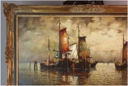 Mega Rarytas! Rybacy na Weneckiej lagunie - Carol Spree *1907