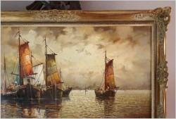 Mega Rarytas! Rybacy na Weneckiej lagunie - Carol Spree *1907